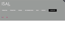 Tablet Screenshot of isal-paris.com